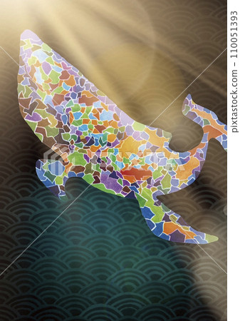 輕盈多彩的鯨魚 110051393