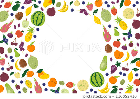 Fruity banner design with copy space in the middle Fruity banner design with copy space in the middle 110052416