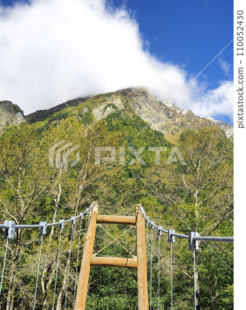 Kamikochi Myojin Bridge and Mt. Myojin October Kamikochi Myojin Bridge and Mt. Myojin October 110052430