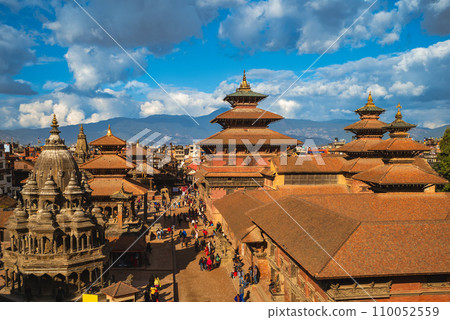 scenery of Patan Durbar Square located at Kathmandu in Nepal scenery of Patan Durbar Square located at Kathmandu in Nepal 110052559