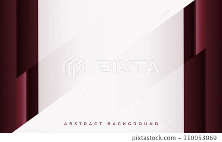 White and red modern abstract background with geometric shapes. 110053069