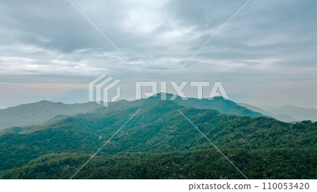 a mountains in Tai Mo Shan Country Park. Dec 22 2023 110053420