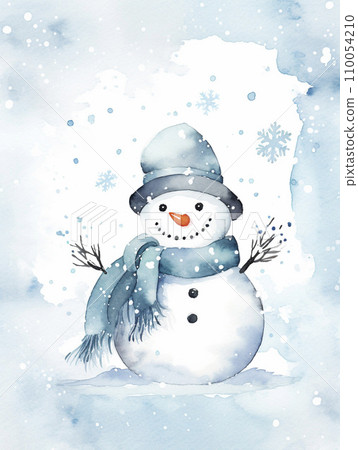 雪人景觀AI圖像 雪人景觀AI圖像 110054210