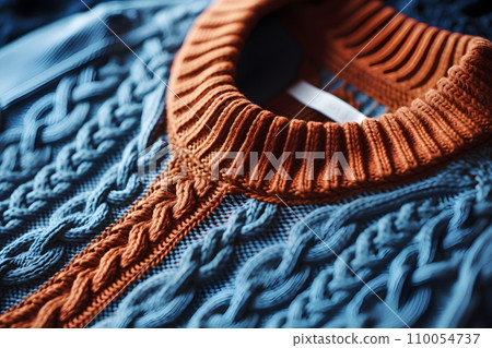 Textured knitwear with charming knitting pattern. Add warmth to clothing and home decorations. Simplicity makes clothes look comfortable and relaxed. Ready to have its own charm It is widely accepted. 110054737