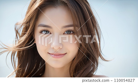 Beautiful female beauty model "AI generated image" 110054827