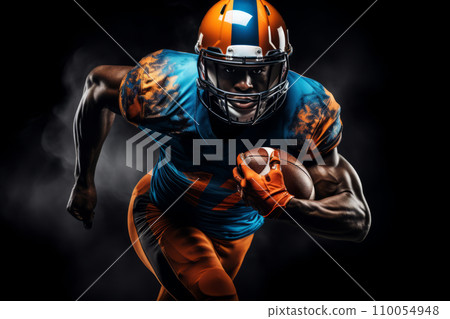 American Football Player in Action Forward Pose' Men's Organic T-Shirt |  Spreadshirt