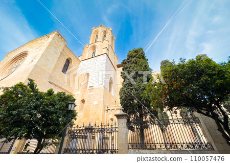 Facade of Tarragona Cathedral, Catalonia, Spain. Facade of Tarragona Cathedral, Catalonia, Spain. 110057476