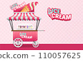 Cartoon Ice Cream Truck Vector Illustration Cartoon Ice Cream Truck Vector Illustration 110057625