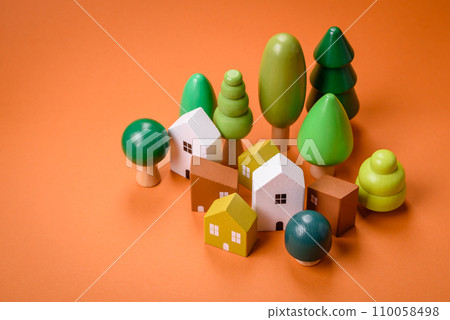 A small wooden house as an idea for investing in your own home 110058498