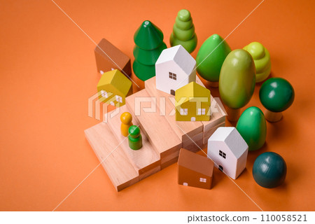 A small wooden house as an idea for investing in your own home 110058521
