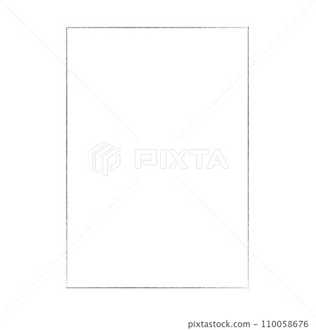 Frame border grunge shape iconfor decorative vintage doodle element for design in vector illustration 110058676