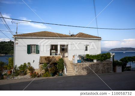 The Durrell white house in Kalami, Corfu, Greece The Durrell white house in Kalami, Corfu, Greece 110058732