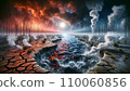 3DCG image of global warming, global boiling, SDGs, and sustainability 3DCG image of global warming, global boiling, SDGs, and sustainability 110060856