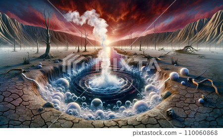 3DCG image of global warming, global boiling, SDGs, and sustainability 3DCG image of global warming, global boiling, SDGs, and sustainability 110060868