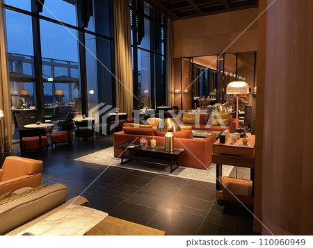 Beautiful and sophisticated Bvlgari Hotel lobby Beautiful and sophisticated Bvlgari Hotel lobby 110060949