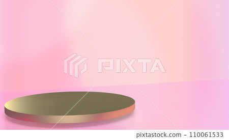 The podium on pink Background for present or advertising concept 3d rendering. The podium on pink Background for present or advertising concept 3d rendering. 110061533