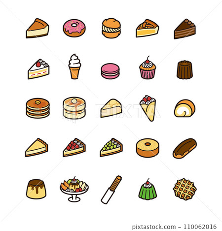 Sweets icon set Sweets icon set 110062016