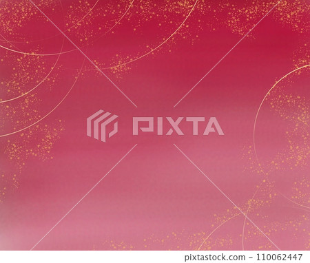 東方背景與閃閃發光的紅色和金色 110062447