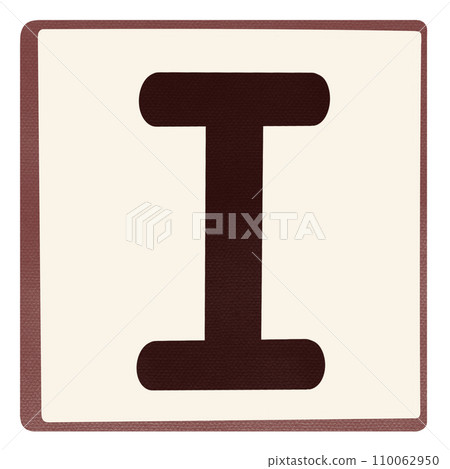 Alphabet letter I Alphabet letter I 110062950