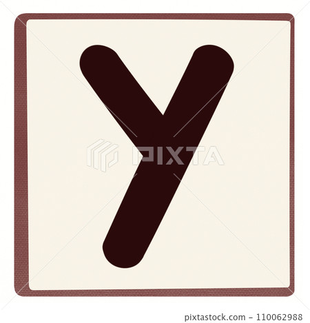 Alphabet letter Y 110062988