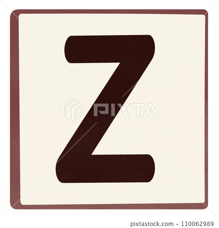 Alphabet letter Z Alphabet letter Z 110062989