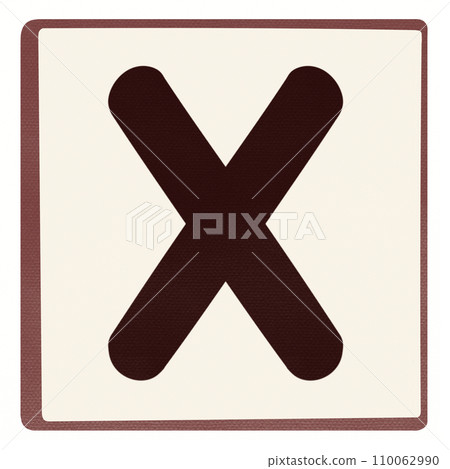 Alphabet letter X Alphabet letter X 110062990