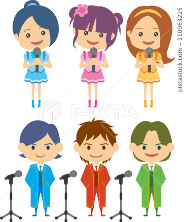 偶像團體形象圖（男女套裝） 110063225