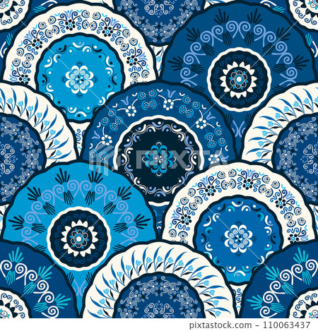 Vector floral decorative art design 7 Vector floral decorative art design 7 110063437