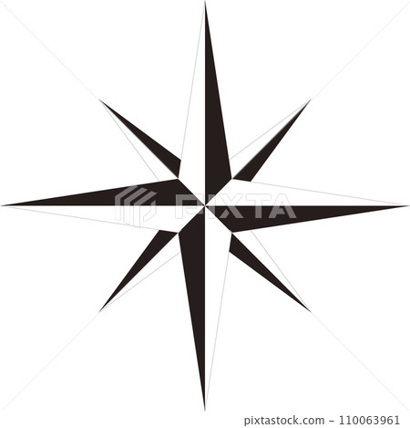 Compass mark icon, transparent background Compass mark icon, transparent background 110063961