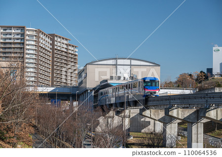 單軌電車抵達齋藤西站 110064536