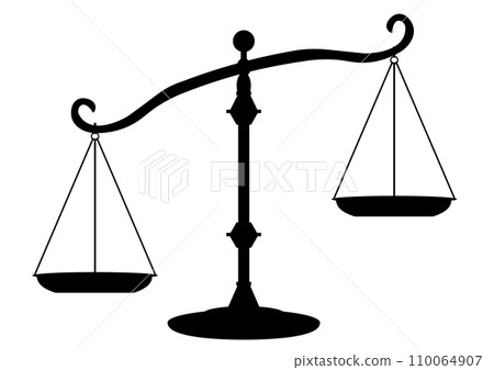 左側垂下的懸掛秤的輪廓 110064907