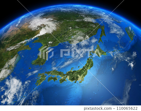 Japan JAPAN Earth Japan Map Space CG Background 110065622