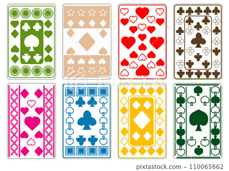 撲克牌背面圖案 - 8 種 110065662
