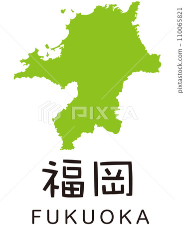Fukuoka prefecture tourism map icon Fukuoka prefecture tourism map icon 110065821