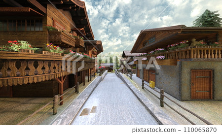 ski lodge ski lodge 110065870