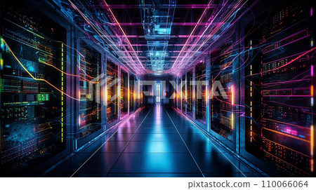 量子電腦資料中心安全中心形象 量子電腦資料中心安全中心形象 110066064