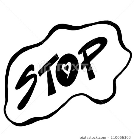 Stop box text 110066303