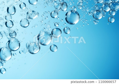 Water surface texture with bubbles and splashes. Clear water abstract nature background Water surface texture with bubbles and splashes. Clear water abstract nature background 110066657