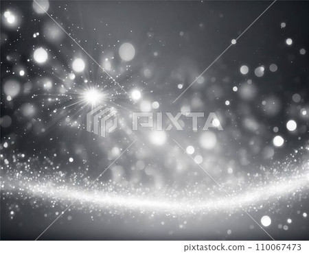 Winter snow crystal light glitter image background material AI generated image 110067473