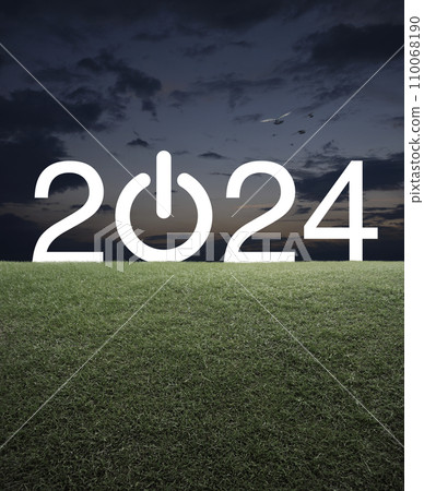Happy new year 2024 success concept Happy new year 2024 success concept 110068190