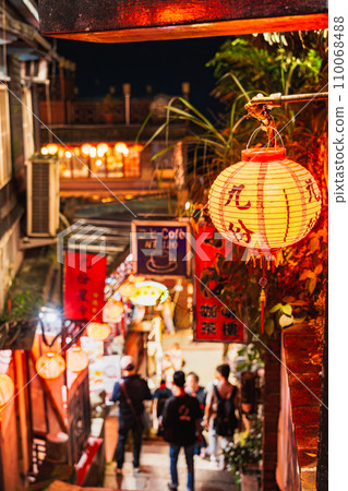 Jiufen Main Street with Stone Steps Shuqi Road 110068488