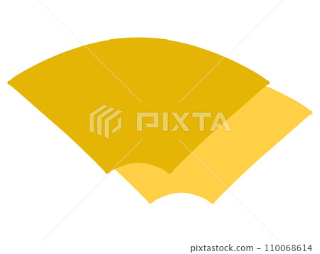 Simple fan-shaped illustration material Simple fan-shaped illustration material 110068614
