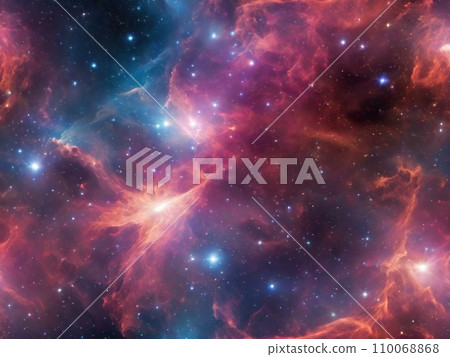Glowing nebula of vibrant gas and dust 110068868