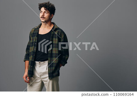 Man copyspace face handsome portrait smile fashion hipster Man copyspace face handsome portrait smile fashion hipster 110069164