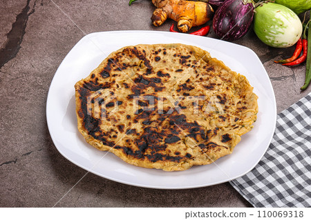 Indian cuisine stuffed Aloo paratha Indian cuisine stuffed Aloo paratha 110069318