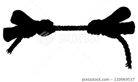 Tug of war. Vector drawing 110069537