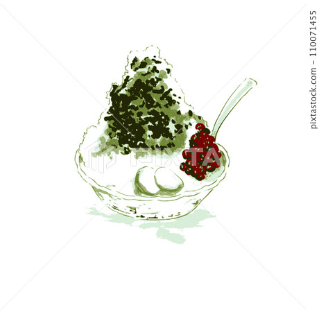 matcha shaved ice 110071455