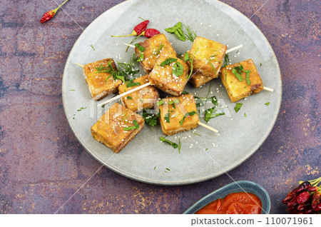 Fried soy cheese tofu Fried soy cheese tofu 110071961