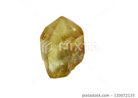 Macro stone Apatite mineral on white background Macro stone Apatite mineral on white background 110072135