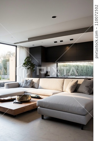 A stylish house. living room furniture. A stylish house. living room furniture. 110072502